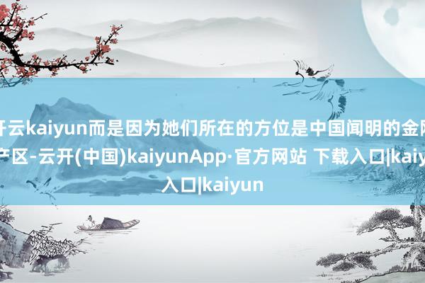 开云kaiyun而是因为她们所在的方位是中国闻明的金刚石产区-云开(中国)kaiyunApp·官方网站 下载入口|kaiyun